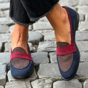 DUSS - MOCASSINS DE MULHER TRICOLOR CASUAL