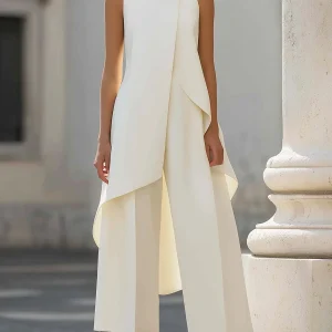 Martina - Mono largo de queda elegante para Mulher