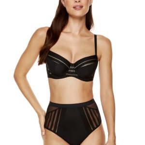 Cueca Luna de cintura alta com faixa larga preta