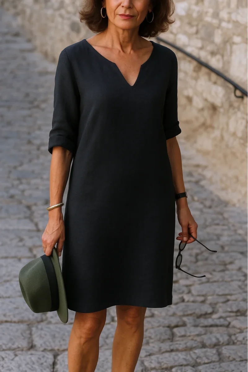 Ria™ | Vestido elegante com decote em V - Image 2