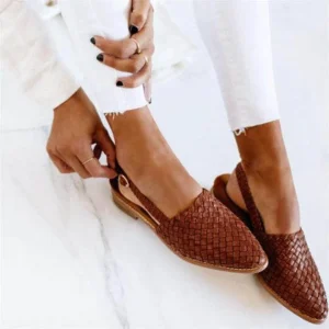 Honória™ | Chiques slingbacks de tecido