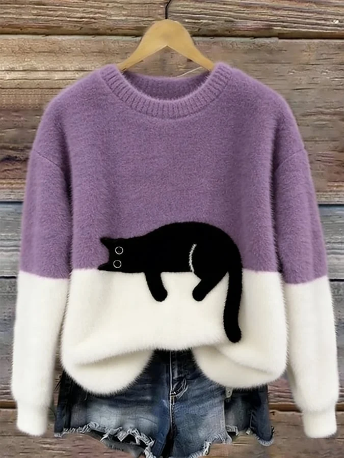 Luna | Camisola Feminino com Gráfico de Gato - Image 2