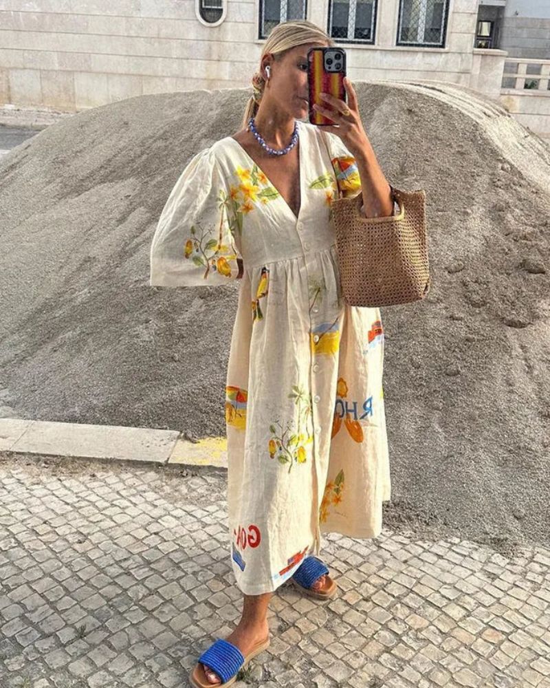 ANNI – Vestido de verão com estampado - Image 3