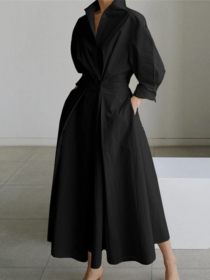 Clémence™ | Vestido Midi com botões - Image 5