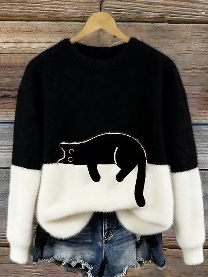 Luna | Camisola Feminino com Gráfico de Gato - Image 5