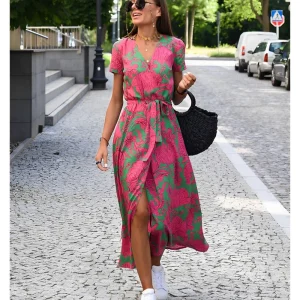 Anna™ Vestido de Muher estampado floral primavera/verão