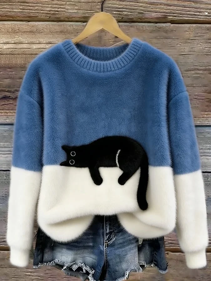 Luna | Camisola Feminino com Gráfico de Gato - Image 9