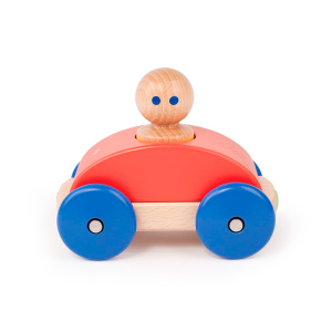 Tegu – Carro magnético Vermelho Papoila – Magnetic Racer – Poppy