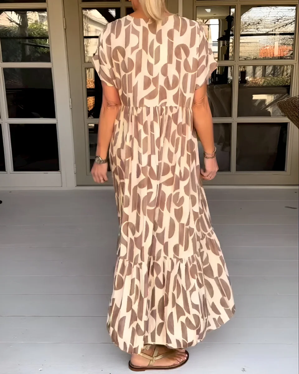 Felicia™ | Vestido arejado com decote em V - Image 5