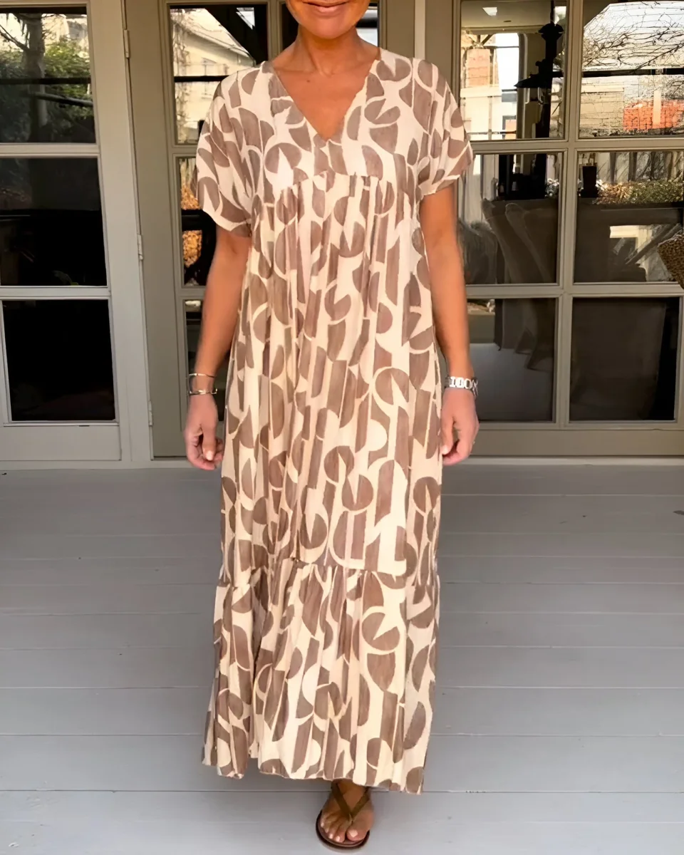 Felicia™ | Vestido arejado com decote em V - Image 8