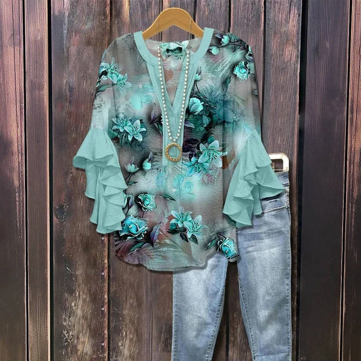 Camicia™ | Linda blusa floral para primavera e o verão - Image 4