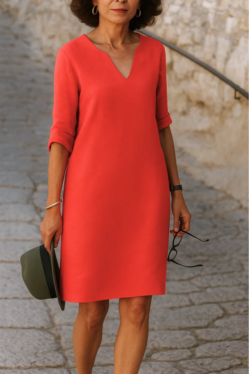 Ria™ | Vestido elegante com decote em V - Image 6