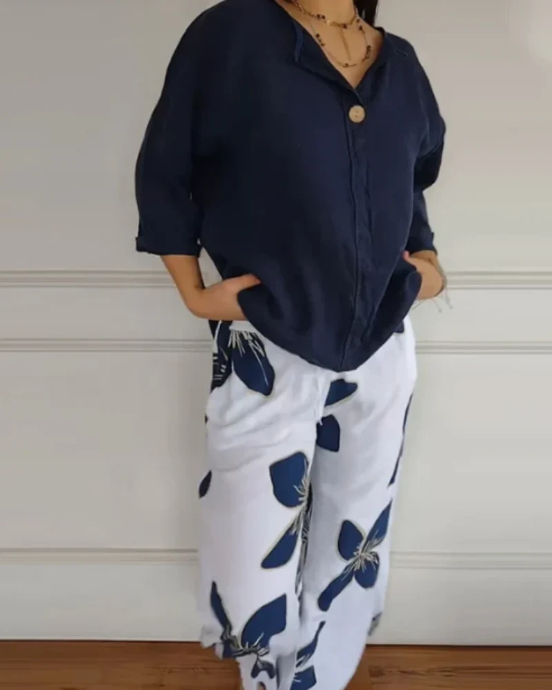ARELE - Conjunto de blusa e calça