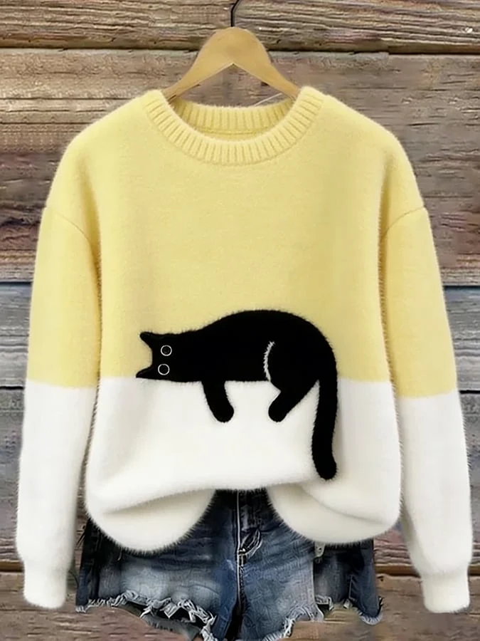 Luna | Camisola Feminino com Gráfico de Gato - Image 7