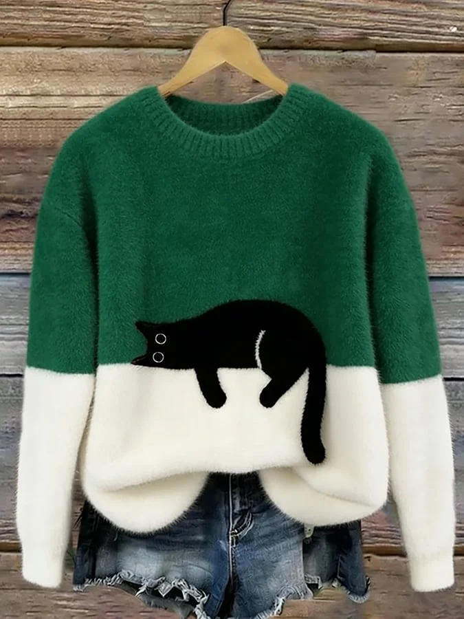 Luna | Camisola Feminino com Gráfico de Gato - Image 8