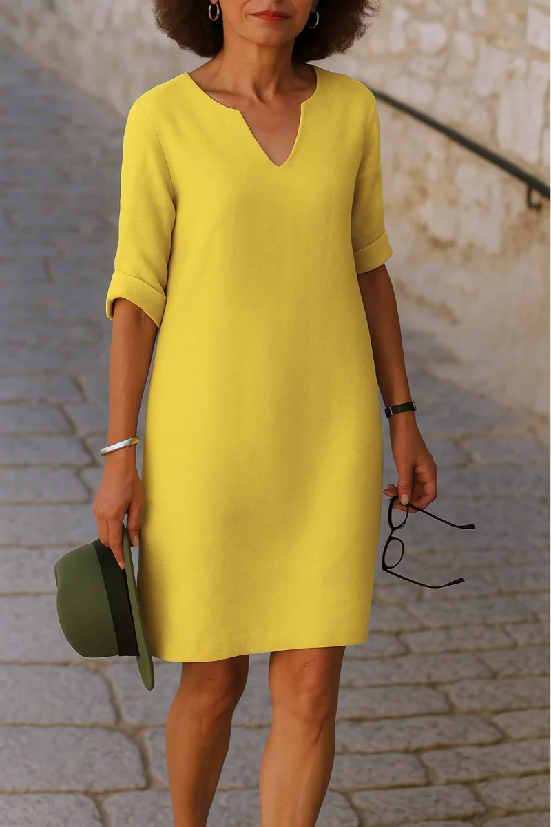 Ria™ | Vestido elegante com decote em V - Image 8