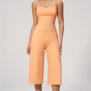 Nexus - Conjunto Completo de Top de Alças e Calções de Perna Larga para Mulher
