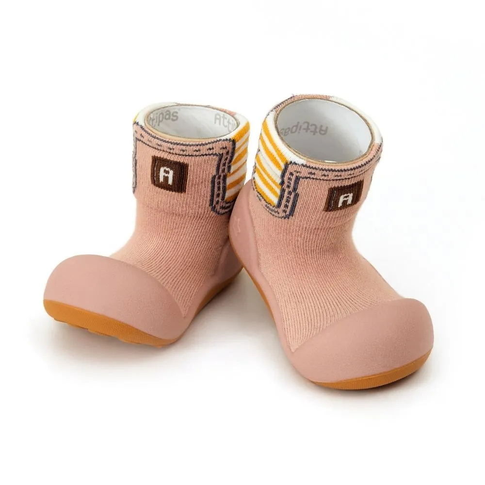 Meia/Sapato ATTIPAS – Boots Pink Sola Bicolor - Image 9