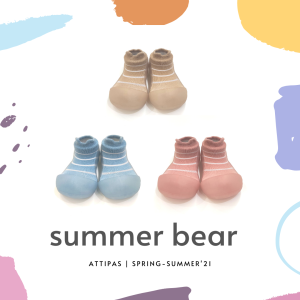 Meia/Sapato ATTIPAS Bambu Summer Bear