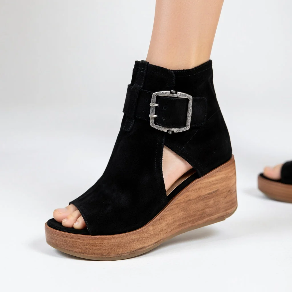 Orélisse - Botins compensados abertos estilo moderno para Mulher - Image 3