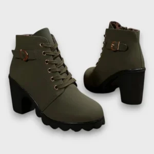 Lorena™| Botins em Imitação de Couro | Edição Premium