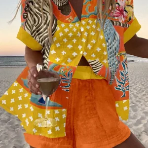 Norellia™ | Conjunto curto leve e versátil para o verão