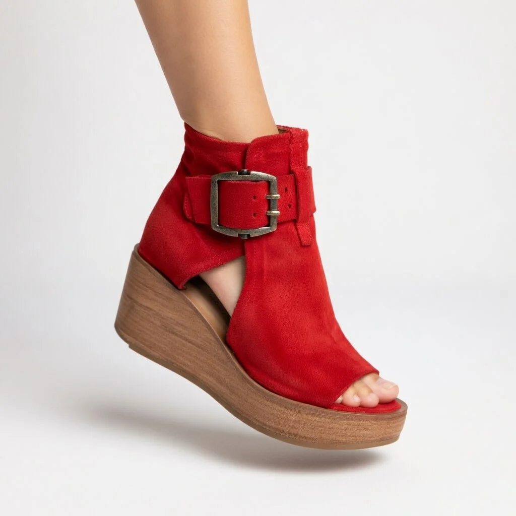 Orélisse - Botins compensados abertos estilo moderno para Mulher - Image 2