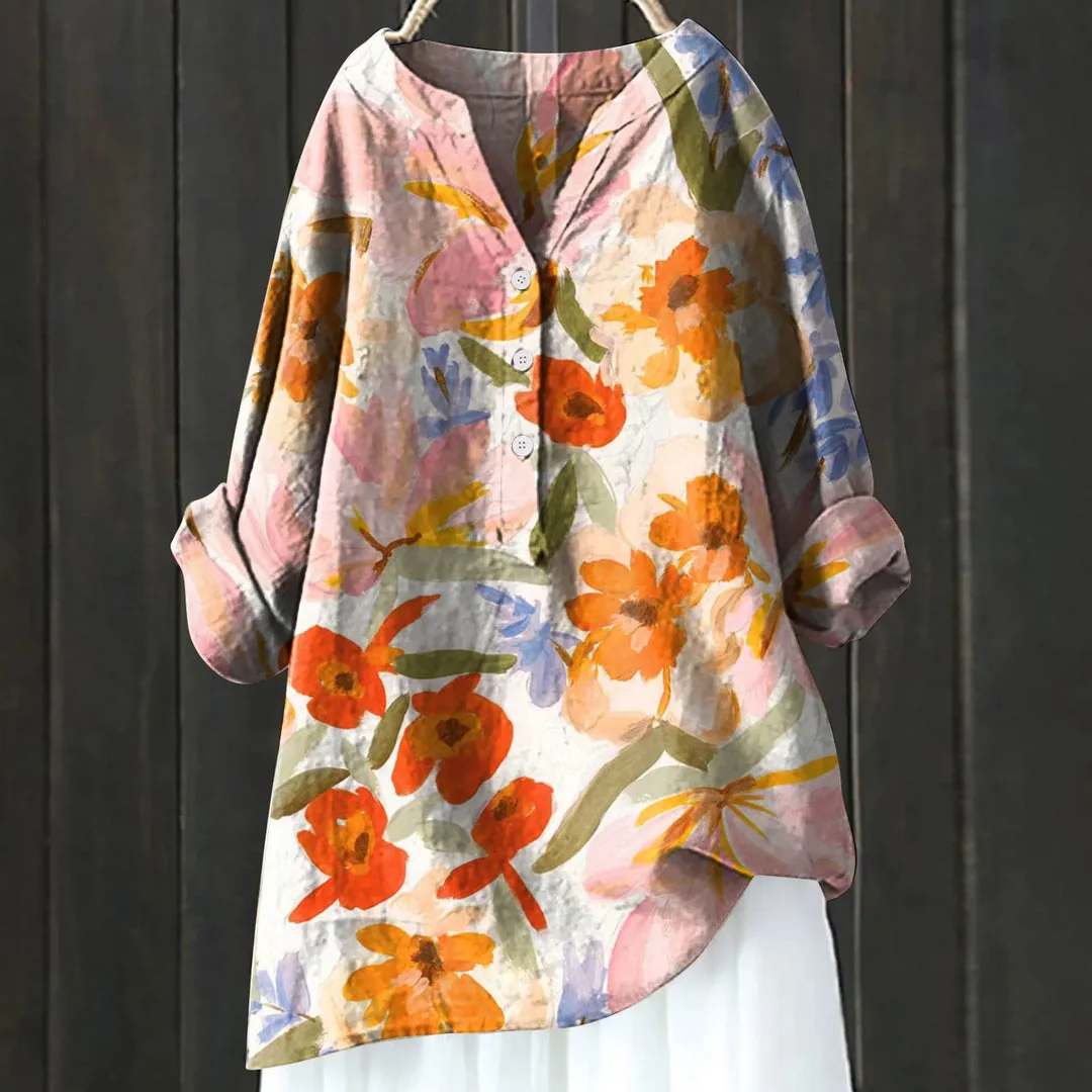 Michela™ | CAMISA FLORAL AJUSTE CONFORTÁVEL - Image 3