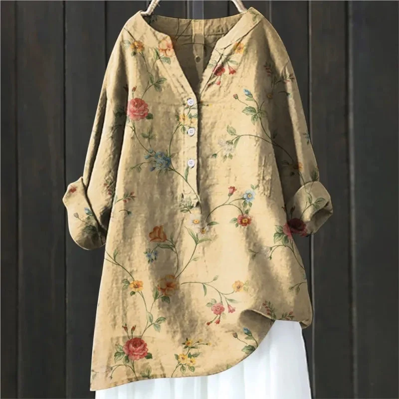 Michela™ | CAMISA FLORAL AJUSTE CONFORTÁVEL - Image 9
