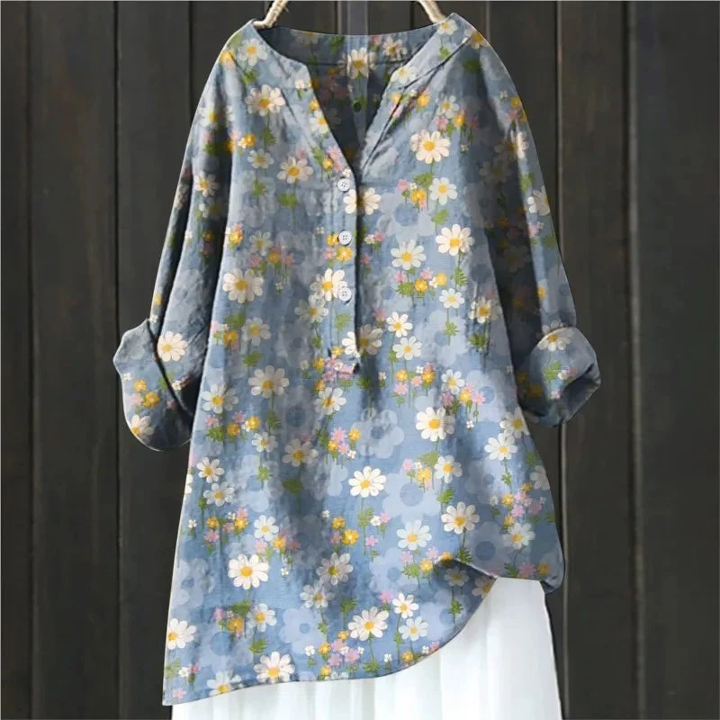 Michela™ | CAMISA FLORAL AJUSTE CONFORTÁVEL - Image 6