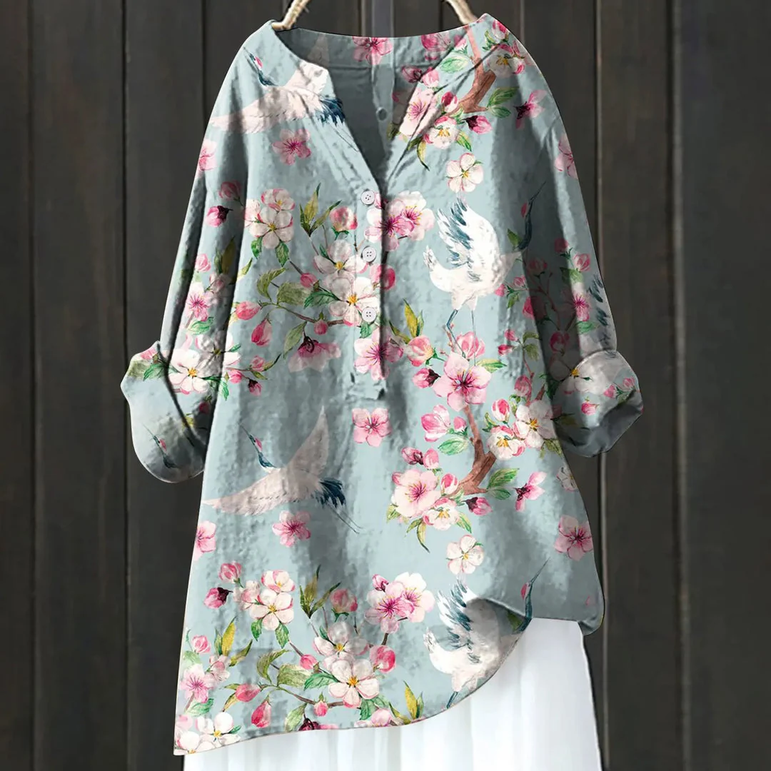 Michela™ | CAMISA FLORAL AJUSTE CONFORTÁVEL - Image 2