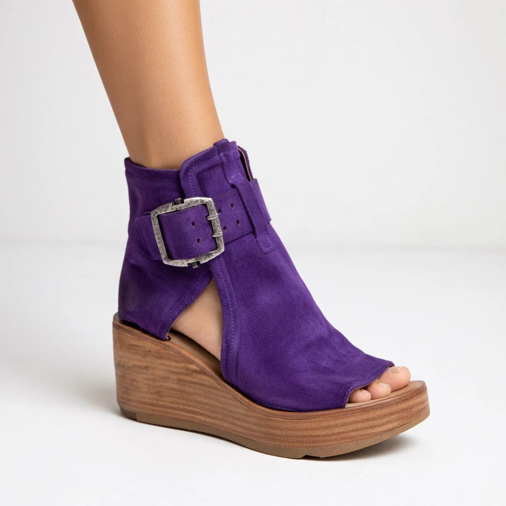Orélisse - Botins compensados abertos estilo moderno para Mulher - Image 4