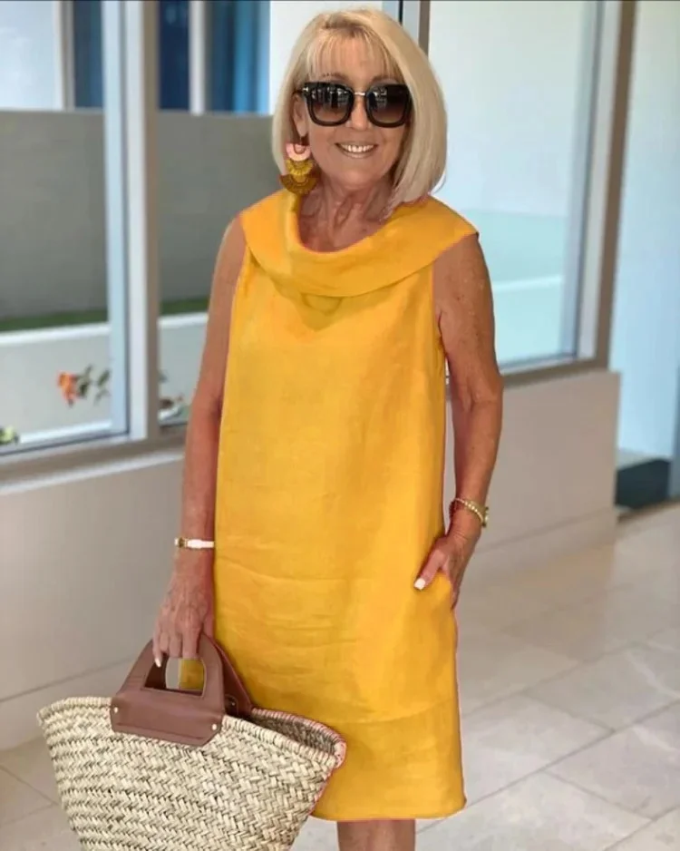 Perla – Vestido tubinho sem mangas com gola redonda - Image 6