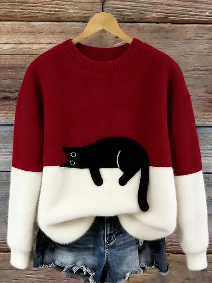 Luna | Camisola Feminino com Gráfico de Gato - Image 6
