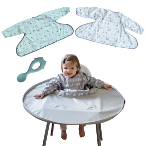 Conjunto Kit de Tabuleiro com 3 Babetes + Colher – Tidy Tot