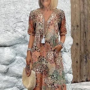 Harper | Vestido Floral Animado para Mulher