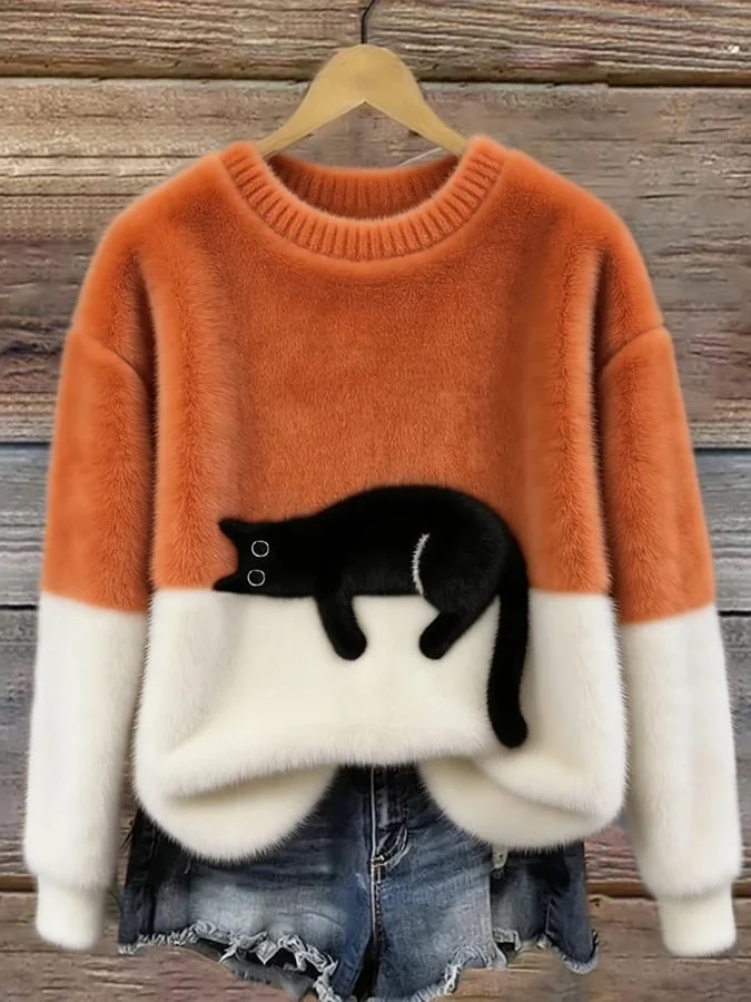 Luna | Camisola Feminino com Gráfico de Gato - Image 3