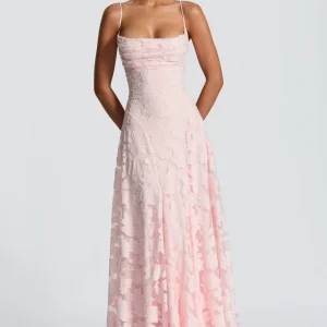 Francisa | Vestido longo de Mulher com corpete de renda