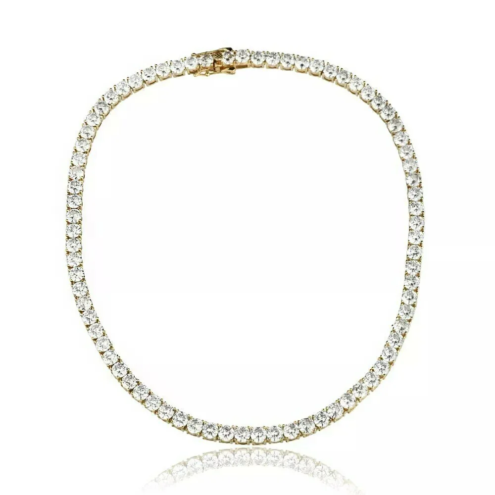 COLAR RIVIERA 4 PONTAS BANHO RÓDIO BRANCO OU OURO 18K - Image 7