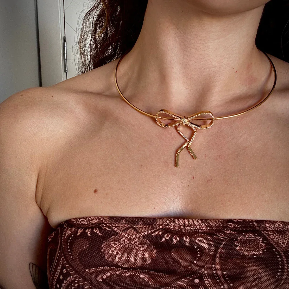 CHOKER LAÇO BANHO RÓDIO E OURO 18K - Image 5