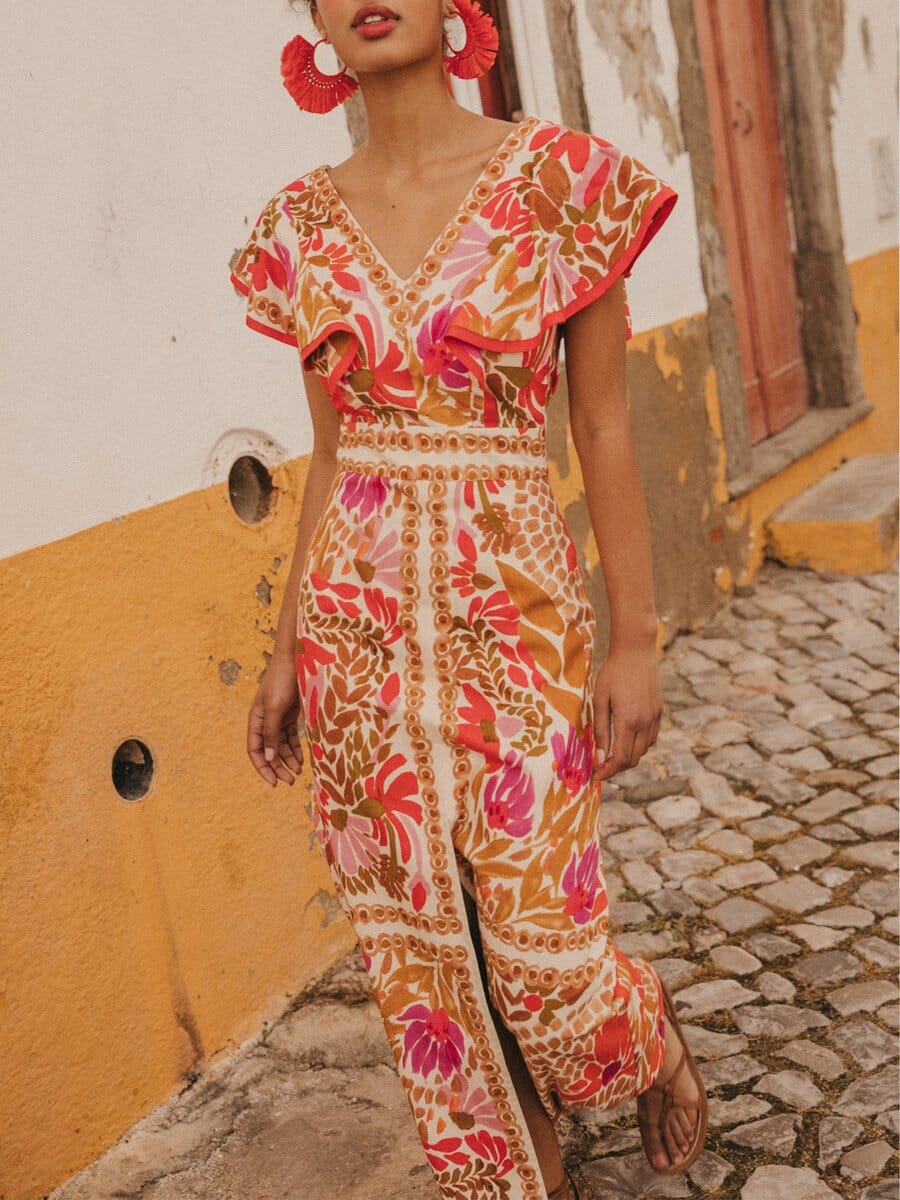 Olivia™ | Vestido longo colorido - Image 3