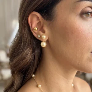 BRINCO PIERCING BOLA BANHO OURO