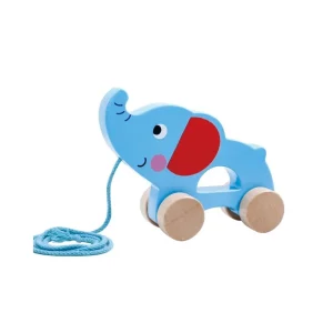 Pull Along Elefante de Madeira